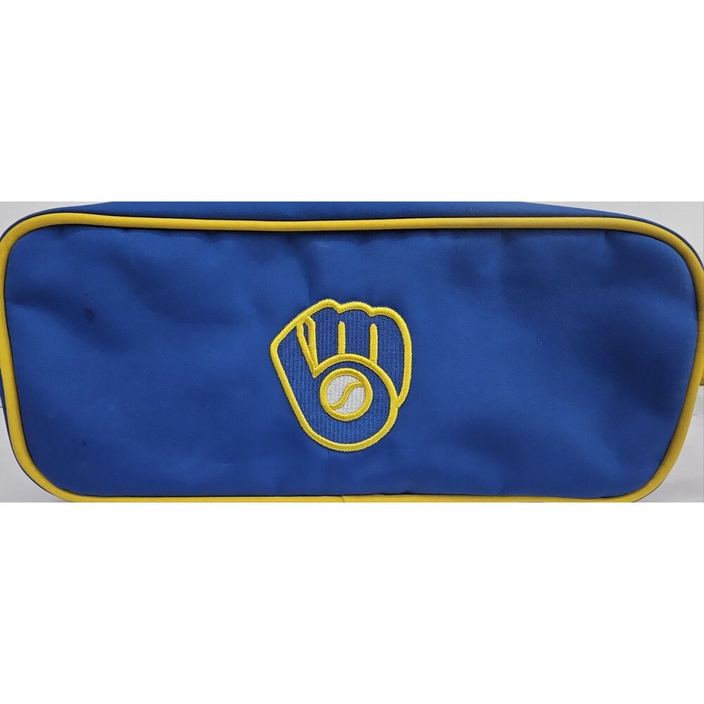 Milwaukee Brewers Toiletry Bag Little Earth MLB Travel Dopp Kit Pouch Retro